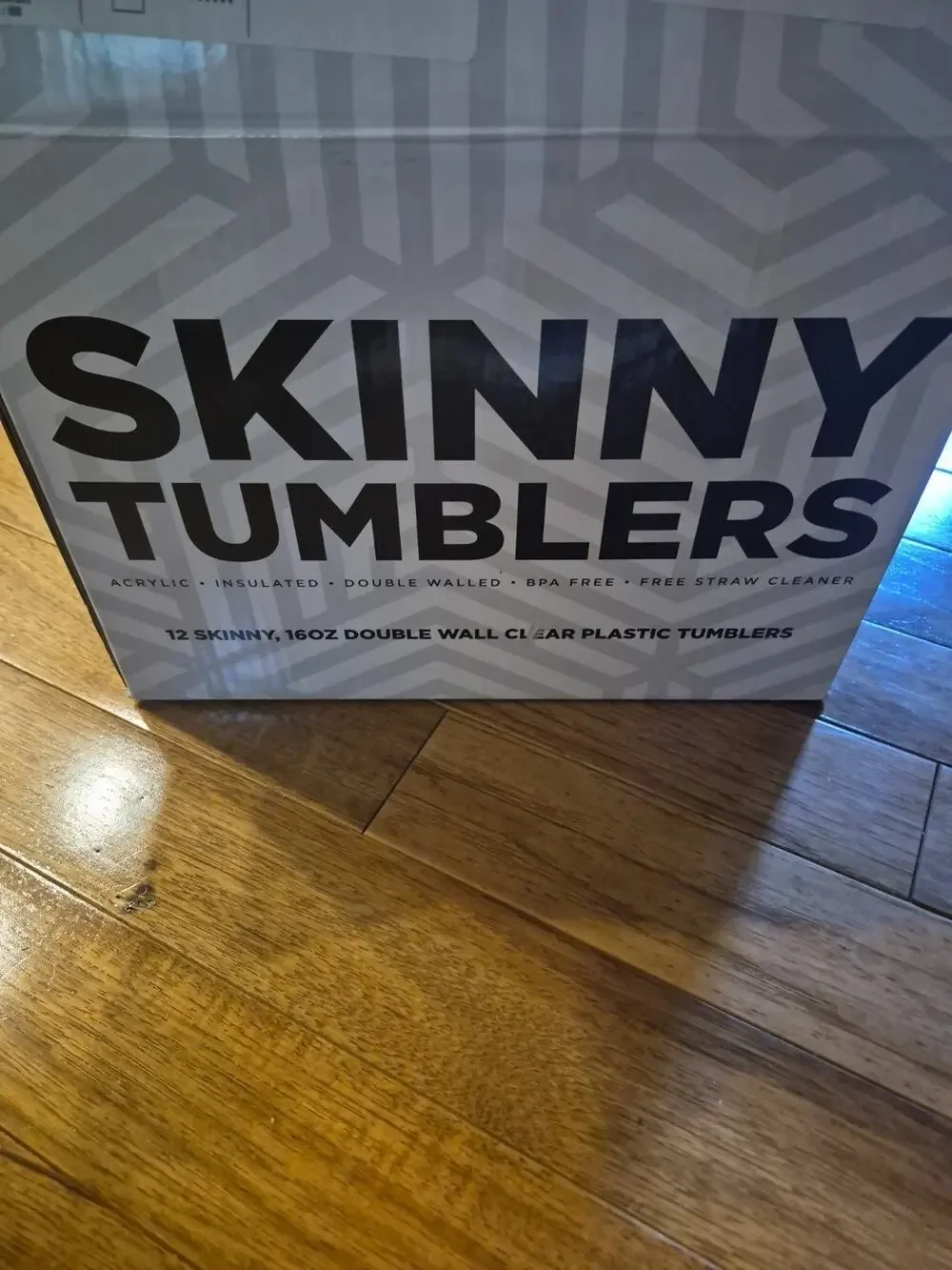 10 Pack Clear Skinny Tumblers 16oz Reusable Cups Lid Straw